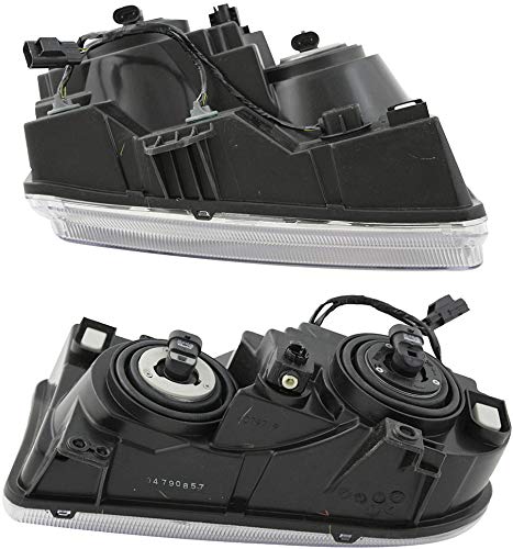 2005-2007 Chrysler 300 Halogen Headlight Assembly Set - Driver & Passenger Side Replacement Lamps - Perfect for Night Driving & Foggy Conditions