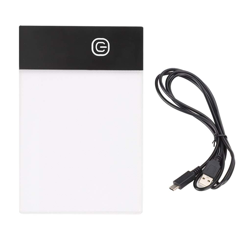 A6 LED Light Box for Drawing & Tracing - Ultra Bright LED Light Pad with Non-Slip Backing, Perfect for Artists, Crafters & Flip Book Animation - Ideal for Sketching, Calligraphy, and DIY Projects