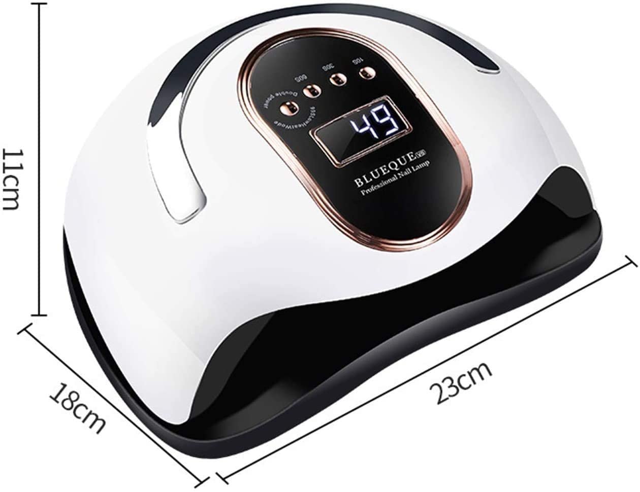 Professional 168W UV LED Nail Lamp with Auto Sensor - Fast Curing Gel Polish Dryer for Salon & Home Use, 4 Timer Settings, Portable Design for Fingernails & Toenails - Perfect for Manicures, Pedicures & Nail Art