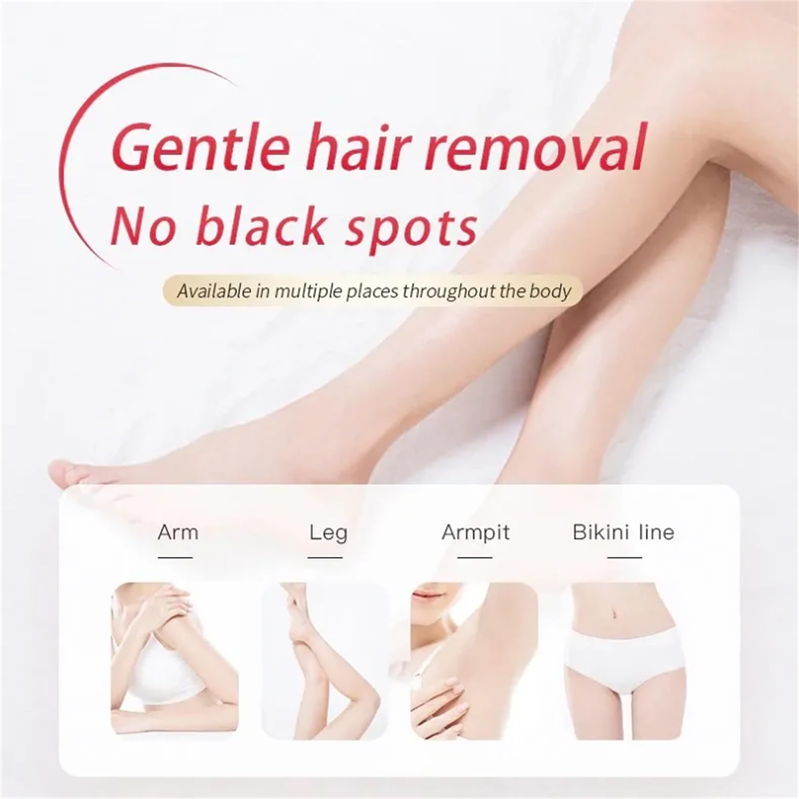 WATERCOME Hair Removal Cream for Women & Men - 30g/50g/80g/120g/220g Options - Gentle, Painless & Fast Body Hair Remover with Soothing Repair Cream (80g+20g) - Perfect for Legs, Arms, Bikini Area & Facial Hair Removal at Home
