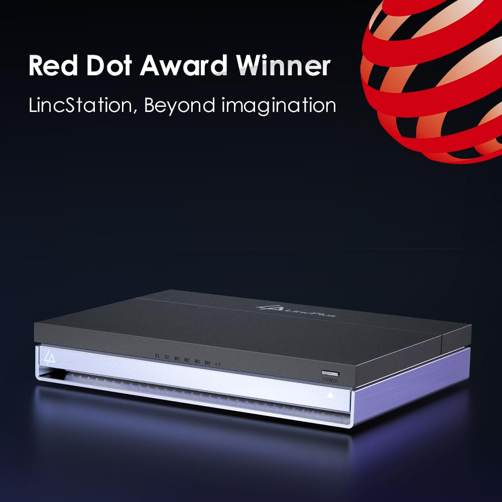 LincStation N1 6 Bay SSD NAS Storage - 16GB RAM, Quad-Core Processor, 4x M.2 NVMe & 2x SATA Slots - Unraid Licensed Network Attached Storage for Home/Office Cloud Backup & Media Server (Diskless)