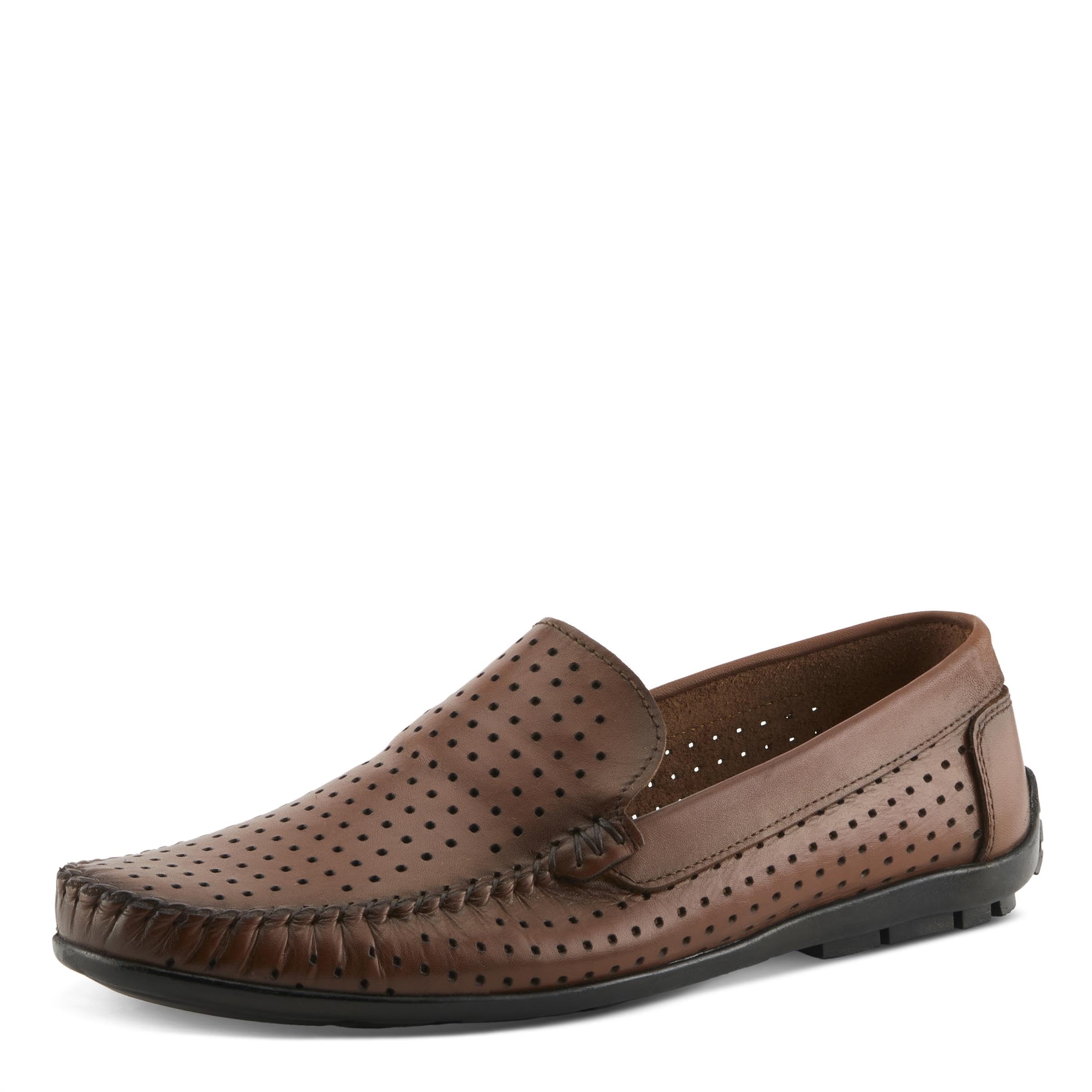 Spring Step Men's Crispin Slip-On Loafers - Comfortable Casual Shoes for Walking, Office & Travel - Breathable & Lightweight Slip-Ons for Men