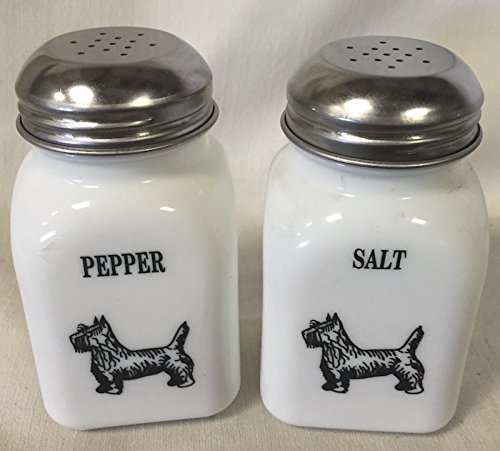 Milk w/Black Scottie Dog Block