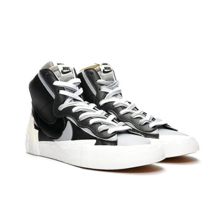 Nike x Sacai Blazer Mid Black White Sneakers - Men's High-Top Fashion Shoes for Casual Wear & Street Style Outfits