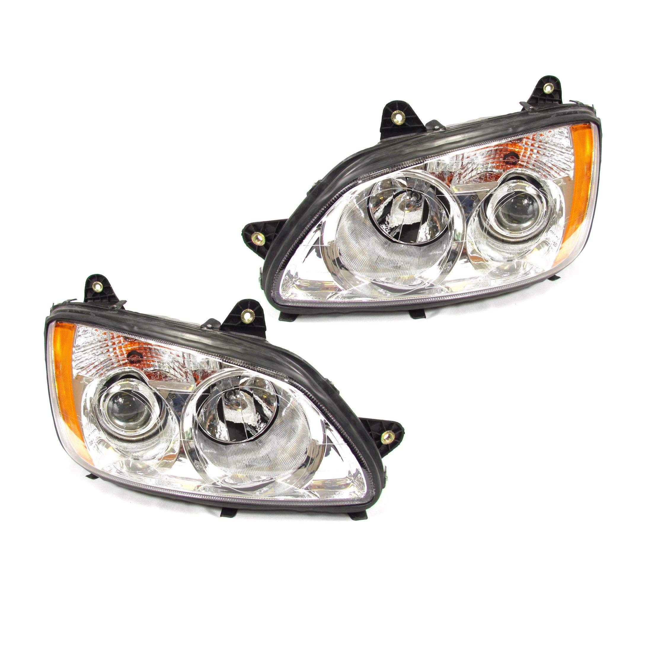 High-Performance Projector Headlights for Kenworth T660 & T700 (2008-2016) - Left & Right Pair - Durable Replacement for Improved Night Driving Visibility