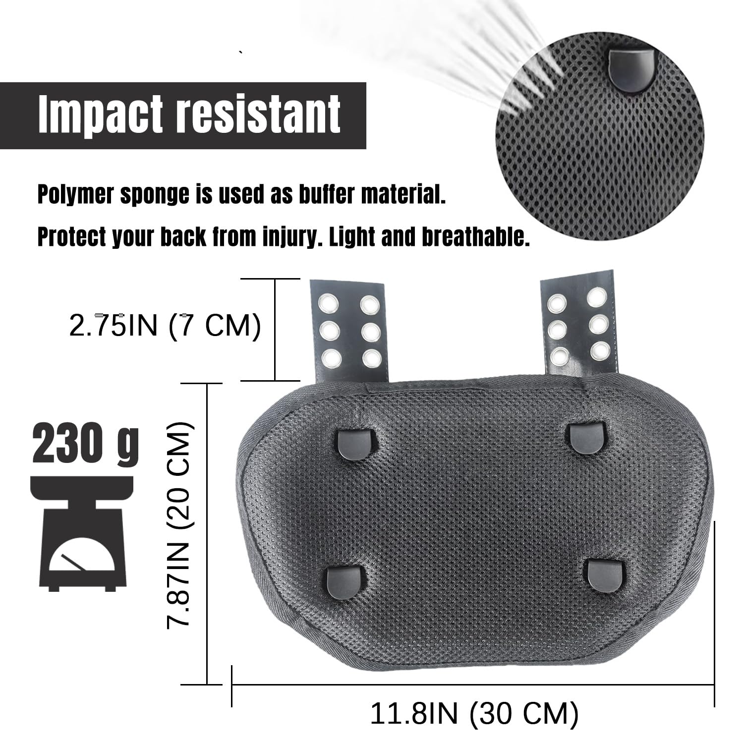 Football Back Plate - Durable Rear Protector for Shoulder Pads | Lower Back Support for Football Players | Safe & Stylish Design | Perfect for Training, Games & Tackle Protection