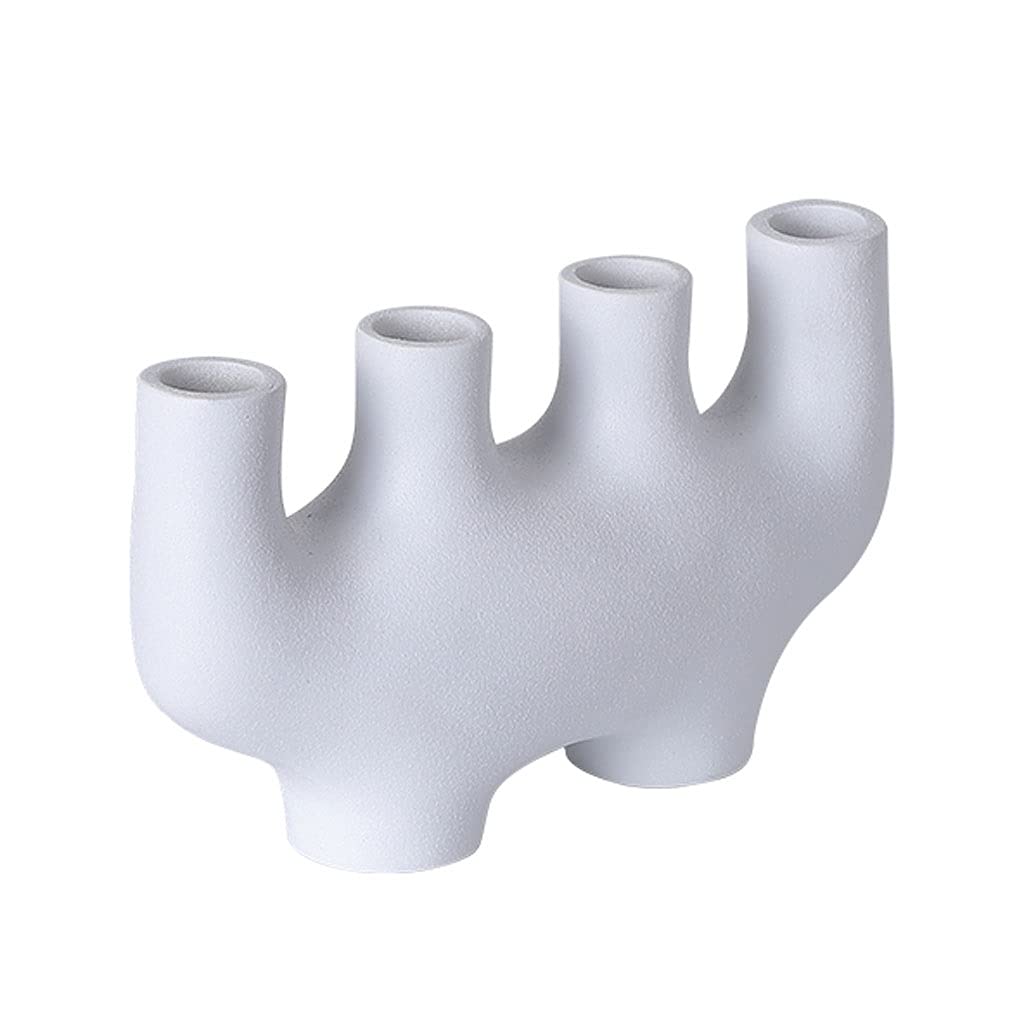 YUXI8541NO Modern Resin Candle Holder - Small Decorative Candle Stand for Dining Table, Romantic Dinner Decor, Wedding & Home Decor - Perfect for Creating Cozy Ambiance