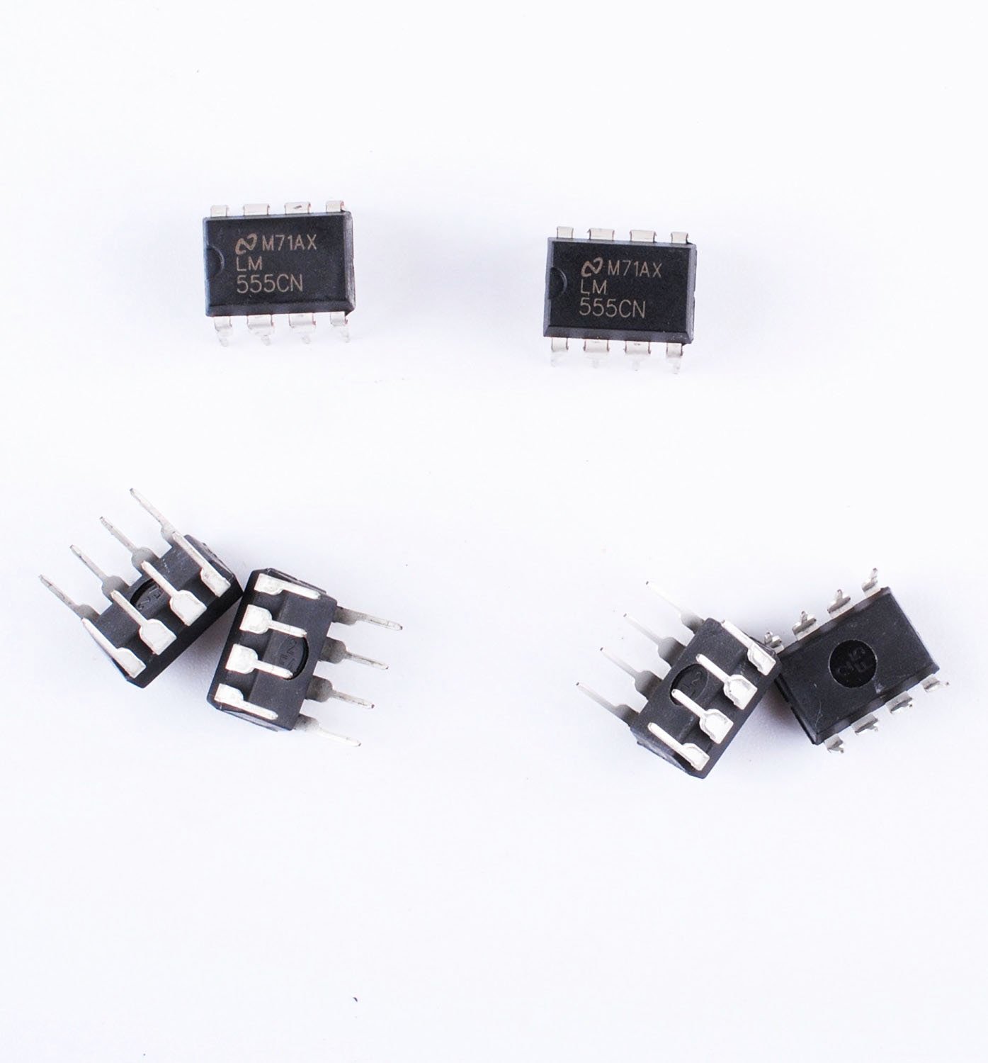 Podoy 10 Pcs 8 Pin LM555 LM555CN Precision Timer IC for DIY Electronics, Robotics, and Circuit Projects