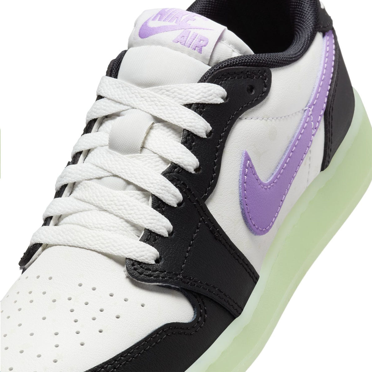 Kids Air Jordan 1 Low Retro 'Black Raspberry' Sneakers - Boys & Girls Basketball Shoes for School, Sports & Casual Wear
