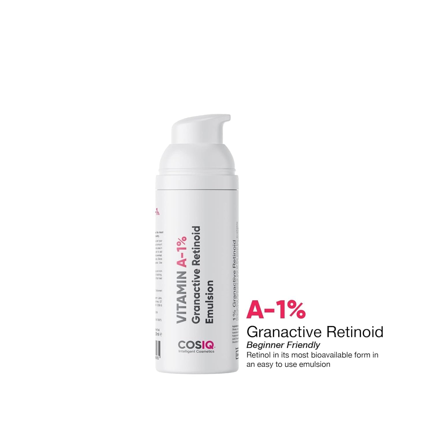 Granactive Retinoid Emulsion 2% - 30ml Anti-Aging Night Serum for Wrinkles, Fine Lines & Acne | Vitamin A Face Treatment for Youthful Skin | Perfect for Nighttime Skincare Routine