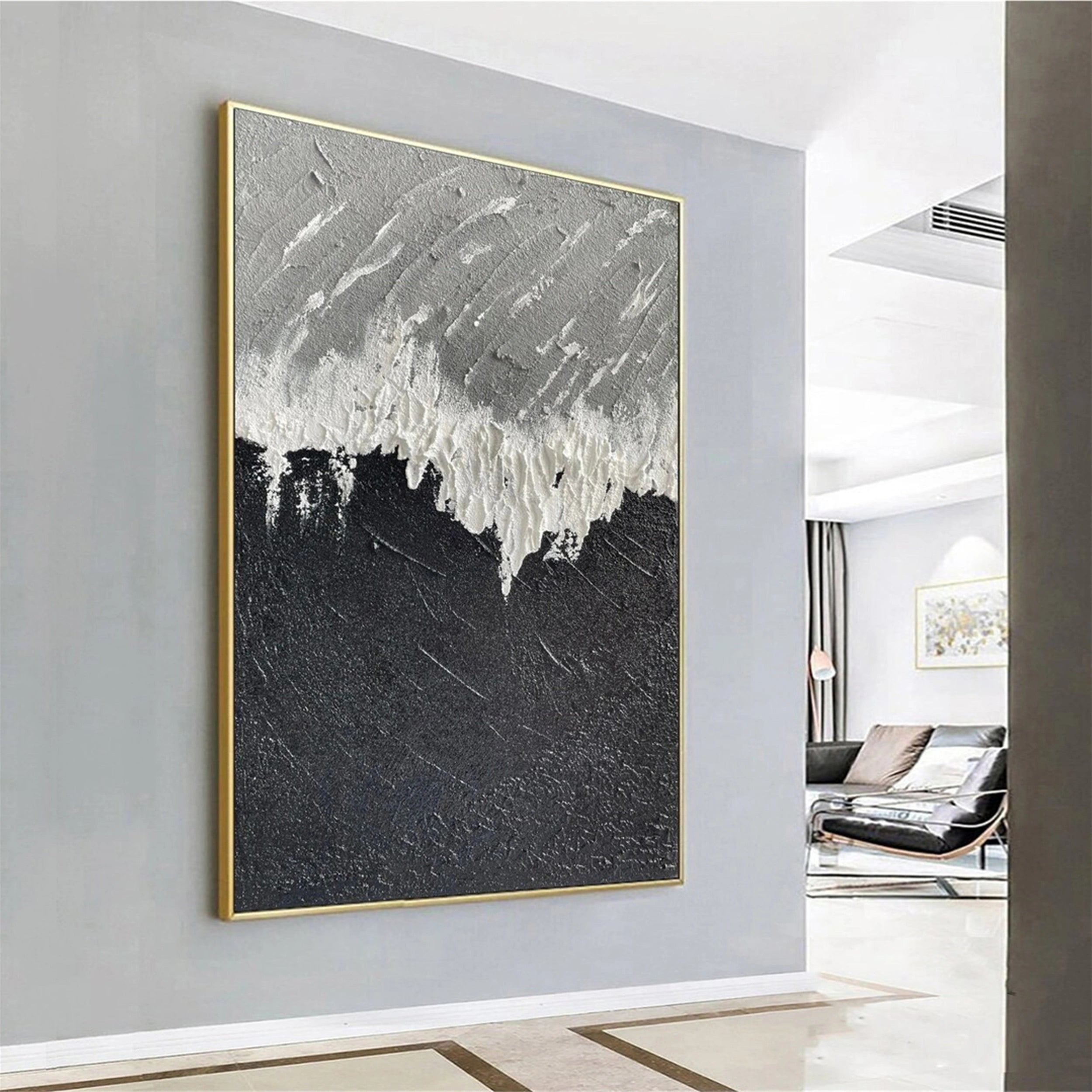 Ocean and Sky Painting #OS 113 - Handmade Canvas Wall Art for Home & Office Decor - Perfect for Living Room, Bedroom or Beach House