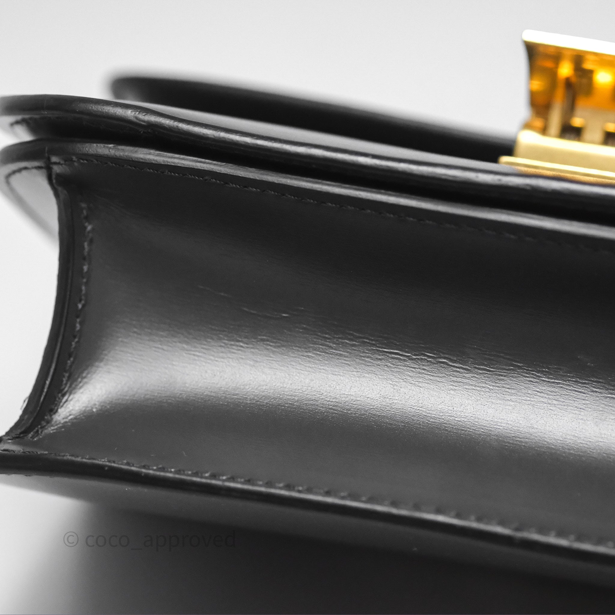 Celine Teen Classic Box Flap Bag in Dark Grey Box Calfskin Leather - Perfect for Work, Travel & Everyday Use