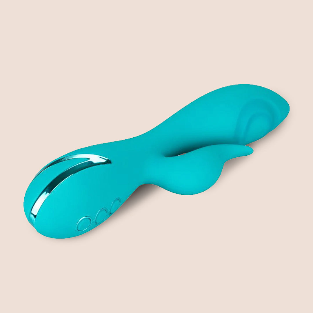 California Dreaming® Santa Monica Starlet Silicone G-Spot Vibrator - Dual Stimulation with Thumping & Vibration for Intense Pleasure | Perfect for Couples Play & Solo Exploration