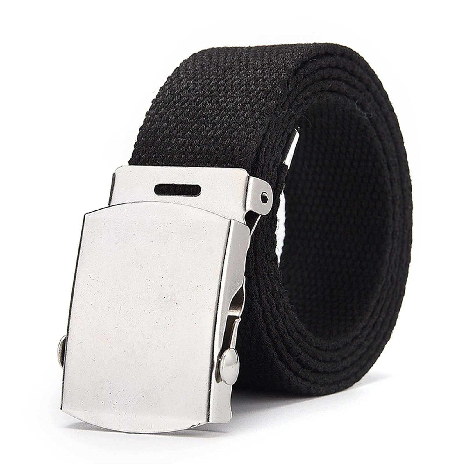 VBEDKDEB Quick Release Military Belt for Men - Adjustable Fabric Belt with Durable Buckle, Green & Colorful Options - Perfect for Outdoor, Tactical Training & Everyday Wear