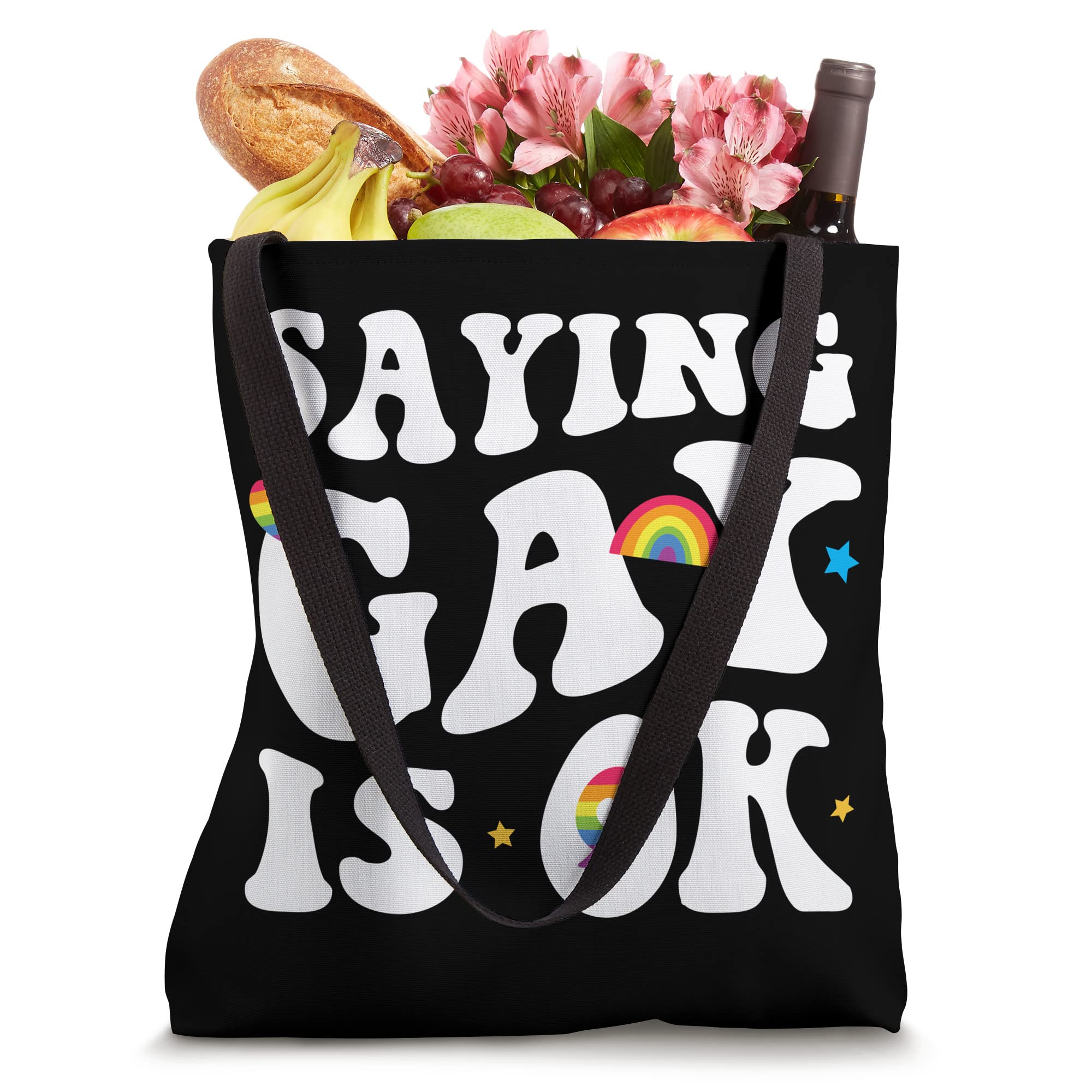 Say Gay is OK - LGBTQ+ Pride Tote Bag for Everyday Use, Grocery Shopping & Beach Outings