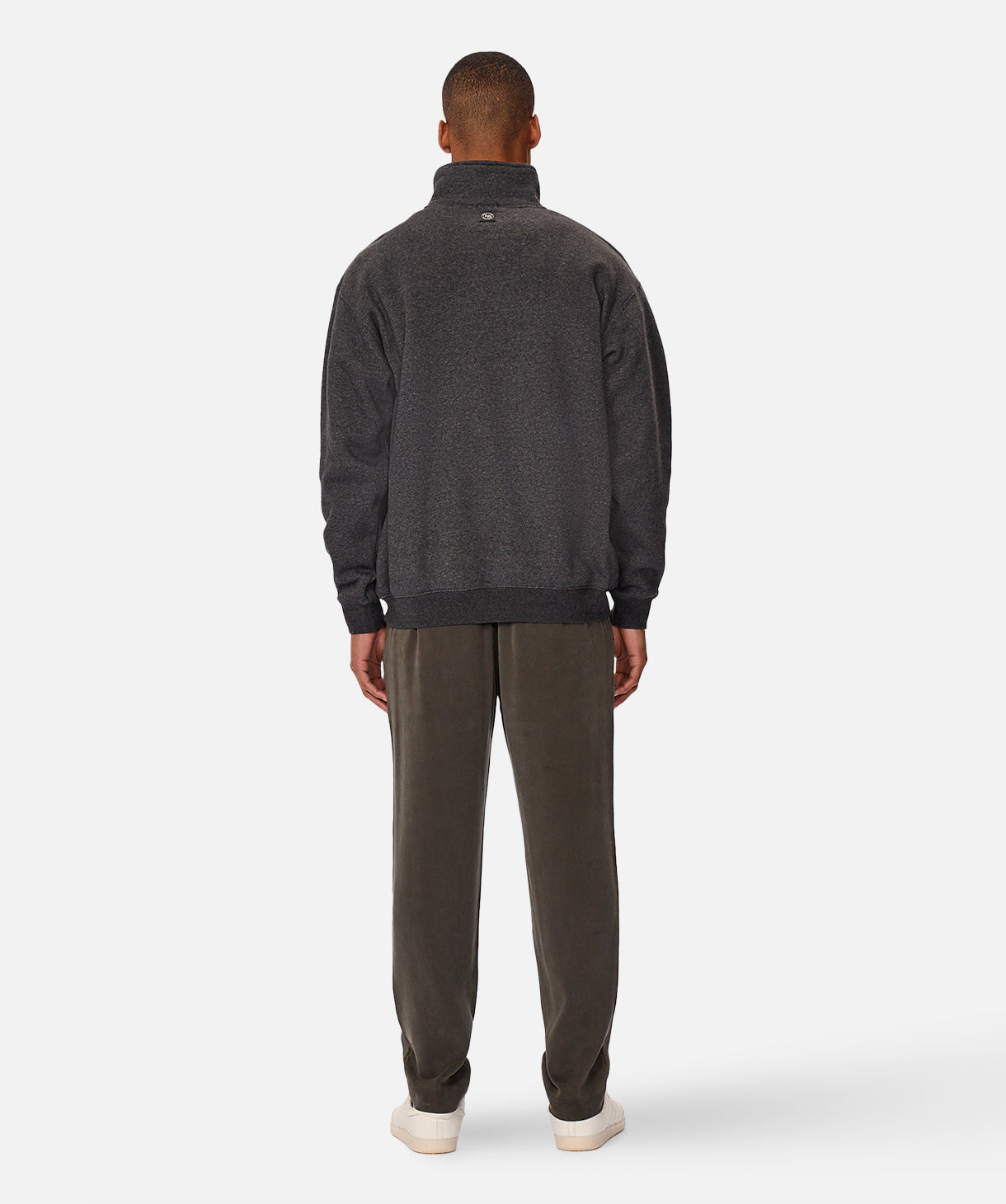 Staunton Tracktop Men's Athletic Jacket - Charcoal Marl Grey for Running, Gym & Outdoor Workouts