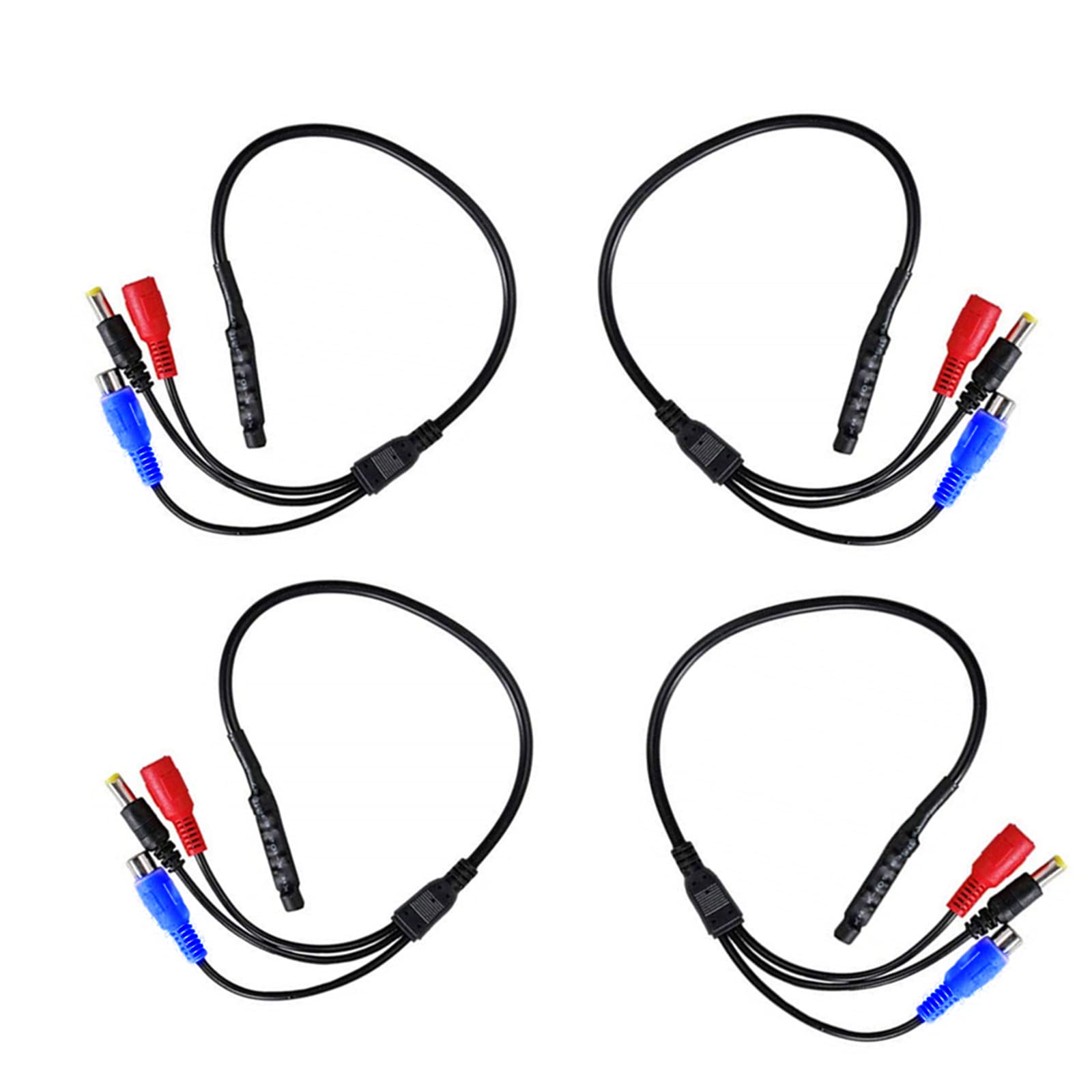SaferCCTV High Sensitivity Audio Microphone Kit - 4 Pack for CCTV Surveillance & Security Cameras | Clear Voice Pickup for Home/Office Security Monitoring