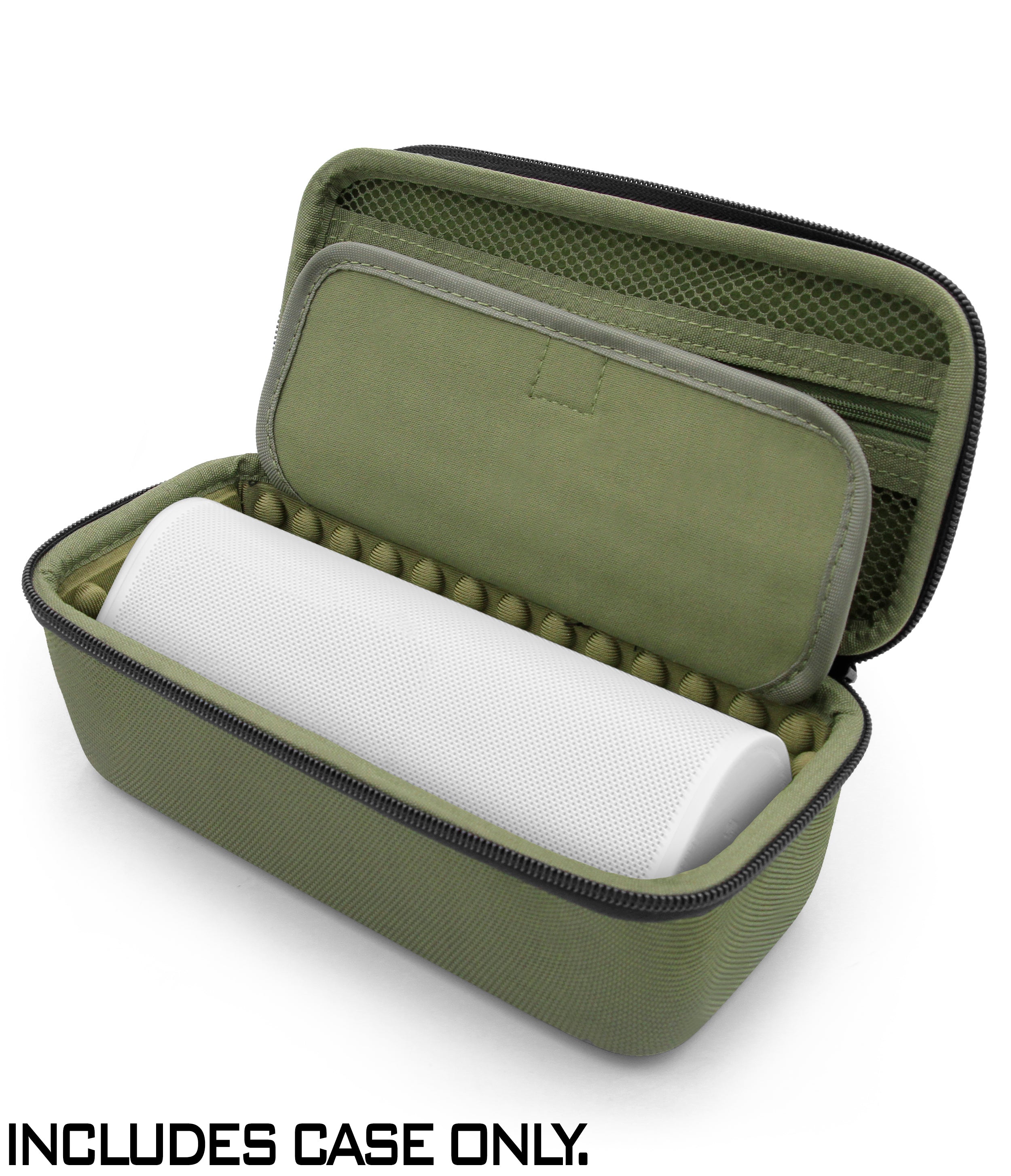 CASEMATIX Travel Case for Sonos Roam Speaker - Shockproof Padded Protective Cover with Carabiner Clip & Cable Storage | Perfect for Outdoor Adventures, Travel & Daily Commute