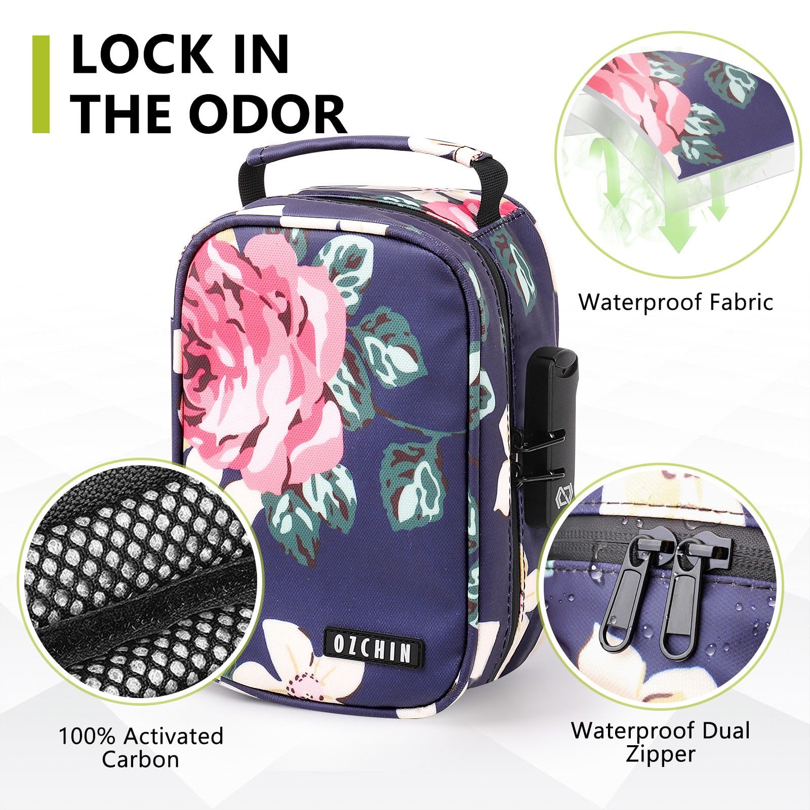 Smell Proof Bag with Lock - Odorless Storage for Tobacco, Medicine & Files - Perfect Gift for Friends