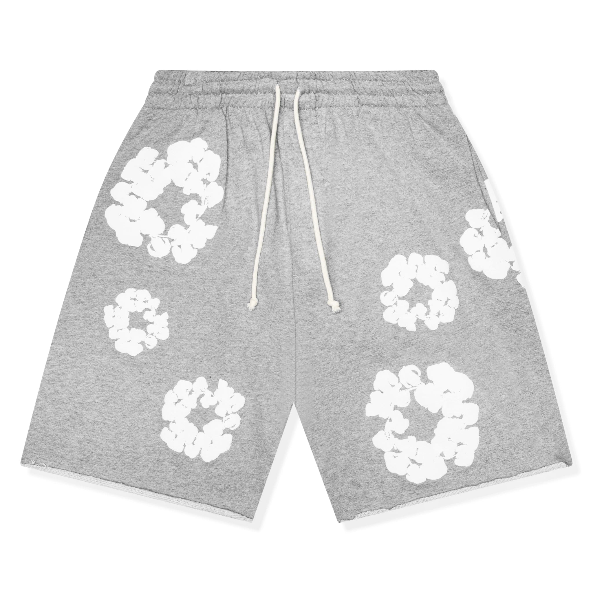 Denim Tears Cotton Wreath Grey Denim Shorts for Men - Casual Streetwear Summer Shorts for Outfits & Beach Wear