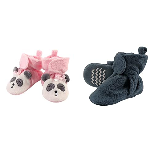 Cozy Fleece Booties for Baby Girls - Panda Design, 18-24 Months | Perfect for Winter Outings