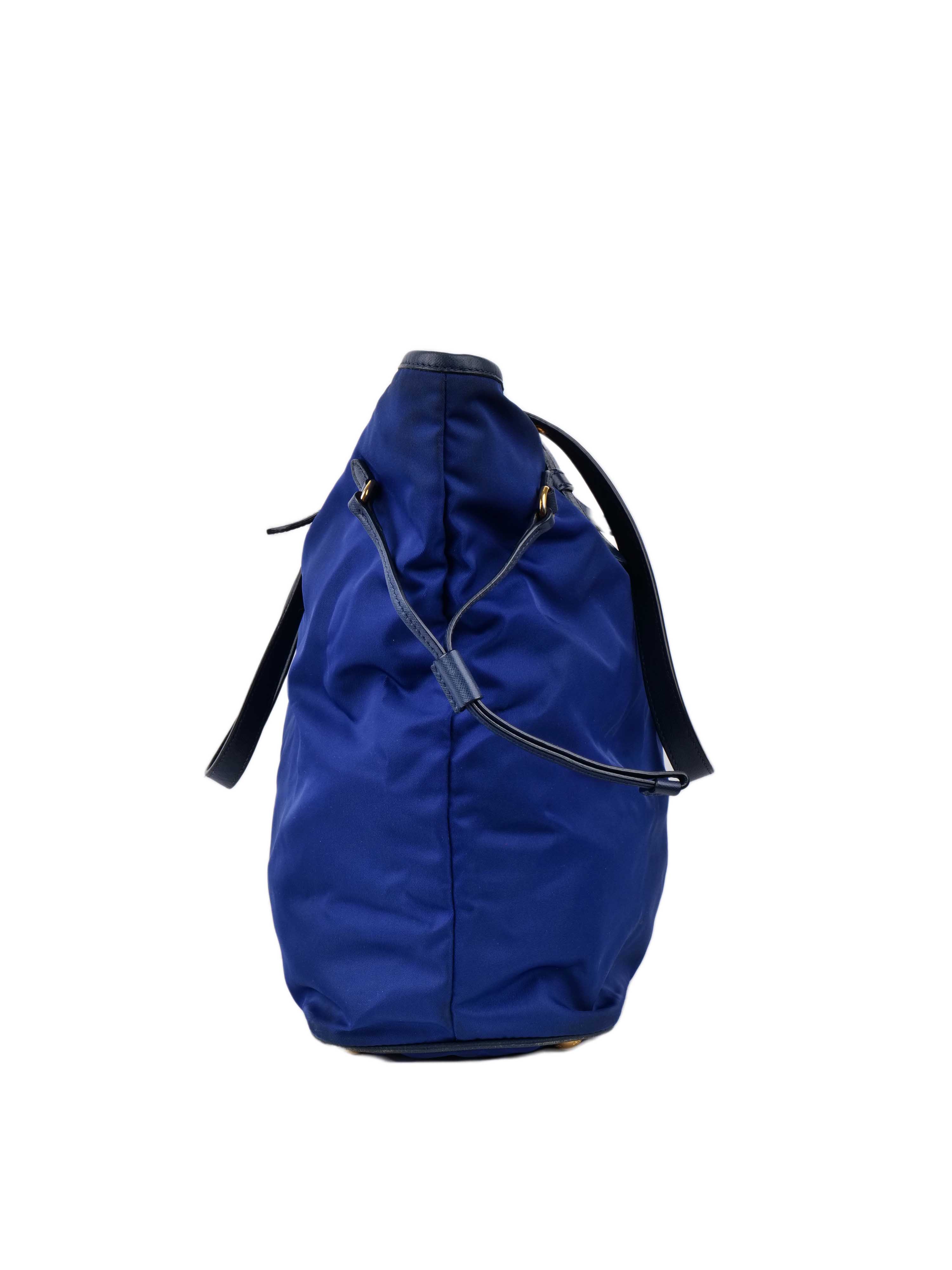 Prada Blue Nylon Tote Bag for Women - Luxury Designer Handbag for Work, Travel & Everyday Use