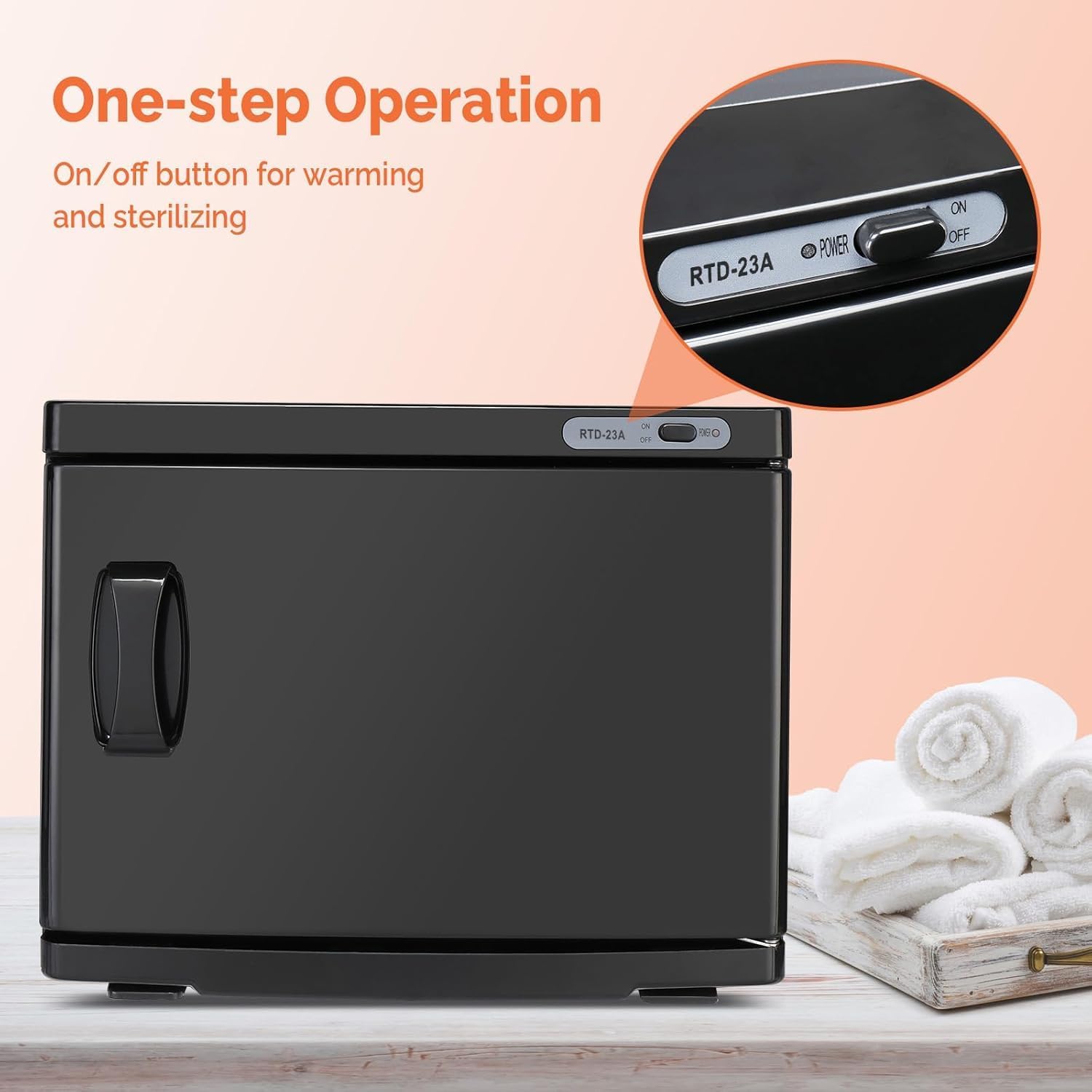 23L Small Portable Towel Warmer for Hot Towels - Facial, Massage, Spa & Salon Equipment - Perfect for Bathroom, Office & Esthetician Use