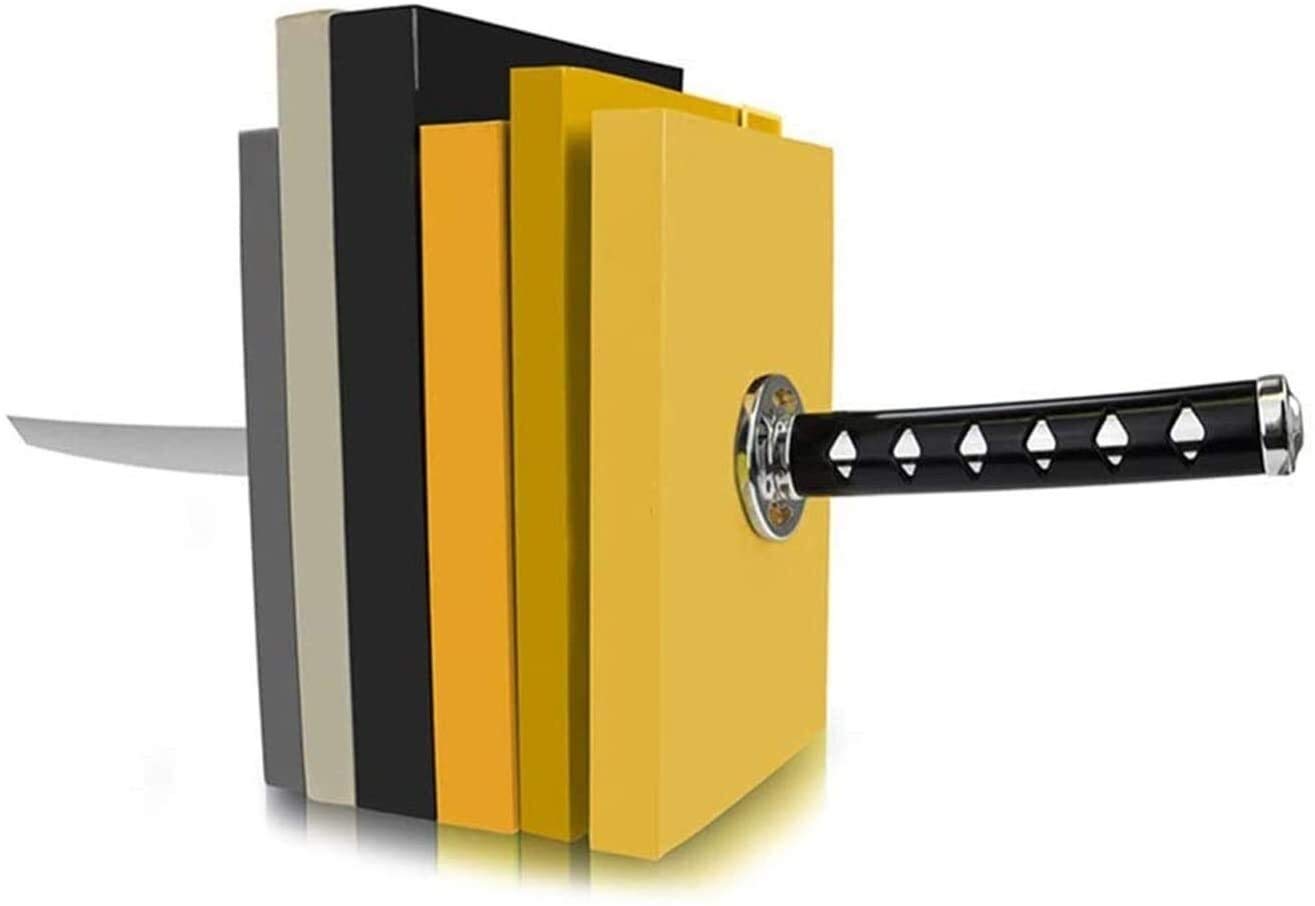 LLNN Farmhouse Bookends - Rustic Home Decor for Bookshelves, Creative Katana Design for Students & Kids Reading Books | Perfect for Study Rooms, Libraries & Office Desks