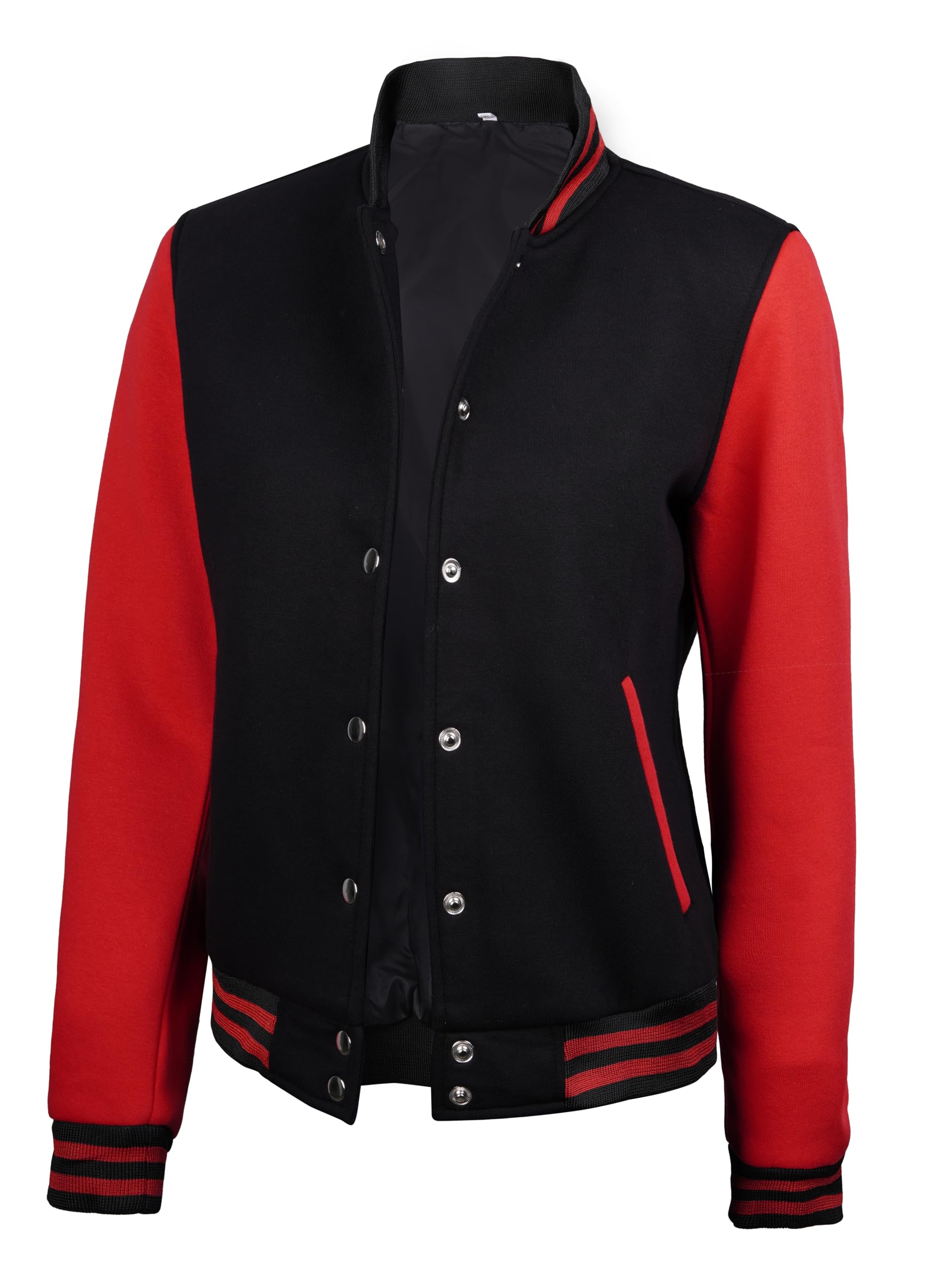Trendy Women's Varsity Letterman Jacket - High School Baseball Bomber Style for Casual Outfits & College Fashion