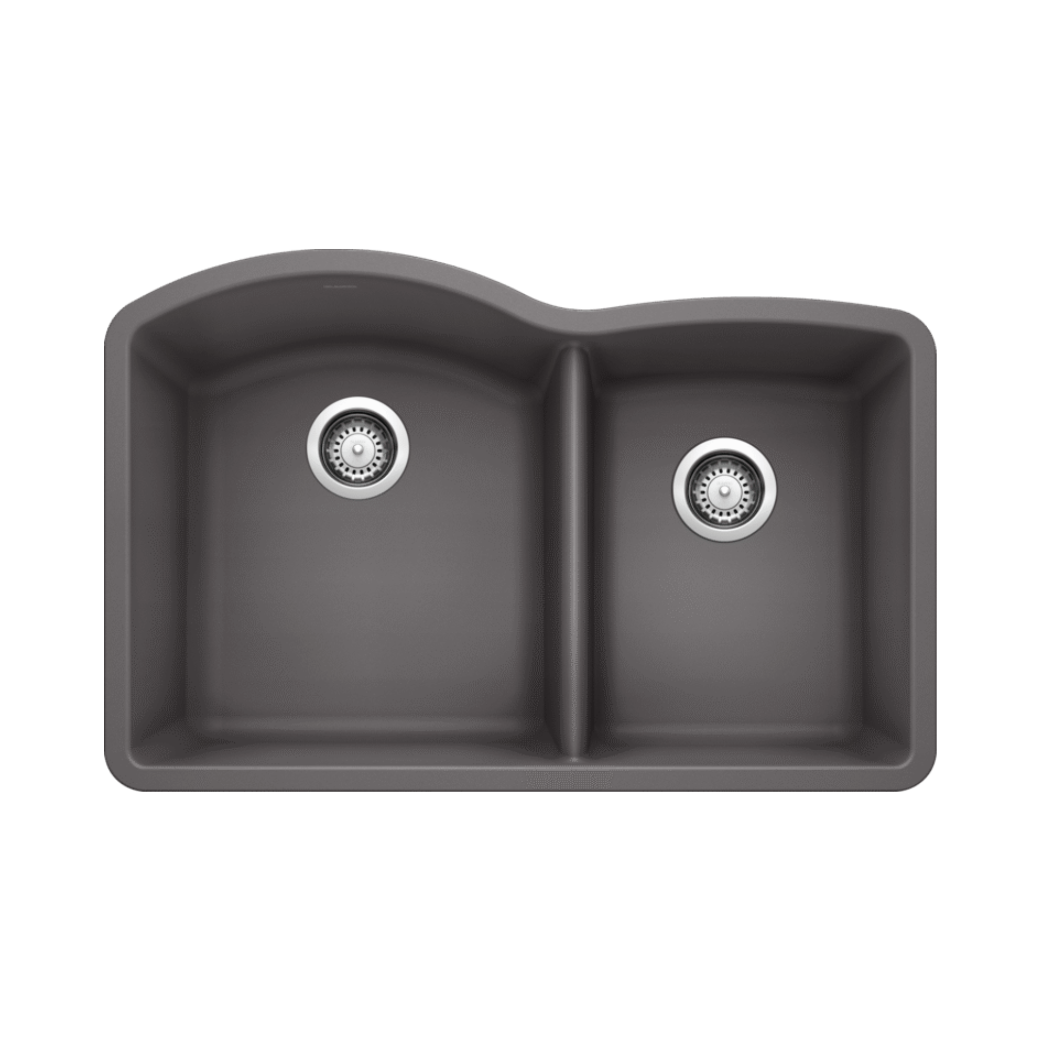 Blanco Diamond 1-3/4 Bowl SILGRANIT Kitchen Sink - Durable Stain-Resistant Undermount Sink for Modern Kitchens | Perfect for Food Prep, Dishwashing & Entertaining