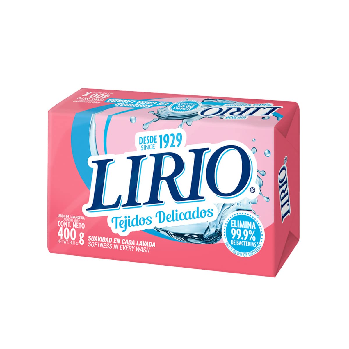 Lirio Laundry Soap - Pink/Rosa Scented Detergent for Clothes & Fabrics - Gentle & Effective Cleaning for Delicates, Baby Clothes & Everyday Laundry