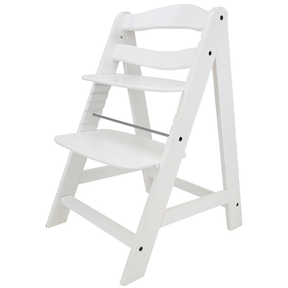 509 Sky Adjustable Wooden Chair - White Durable Beechwood Kids Furniture for Bedroom, Playroom & Nursery | Ergonomic Children's Study Chair