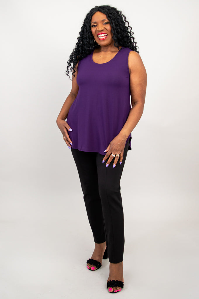 Royal Bamboo Jazz Tank Top - Women's Soft & Breathable Sleeveless Shirt for Yoga, Summer & Casual Wear