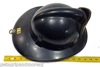 MSA Fire Helmet with Leather Badge & Adjustable Liner - Size 7 3/8 - Premium Firefighter Safety Gear for Emergency Rescue & Fire Protection