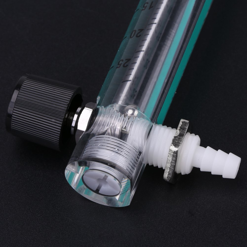 Oxygen Flow Meter 2.5-25LPM with Control Valve for Oxygen, Air & Gas - Medical, Industrial & Home Use - Precise Flow Measurement for Respiratory Therapy, Welding & Laboratory Applications