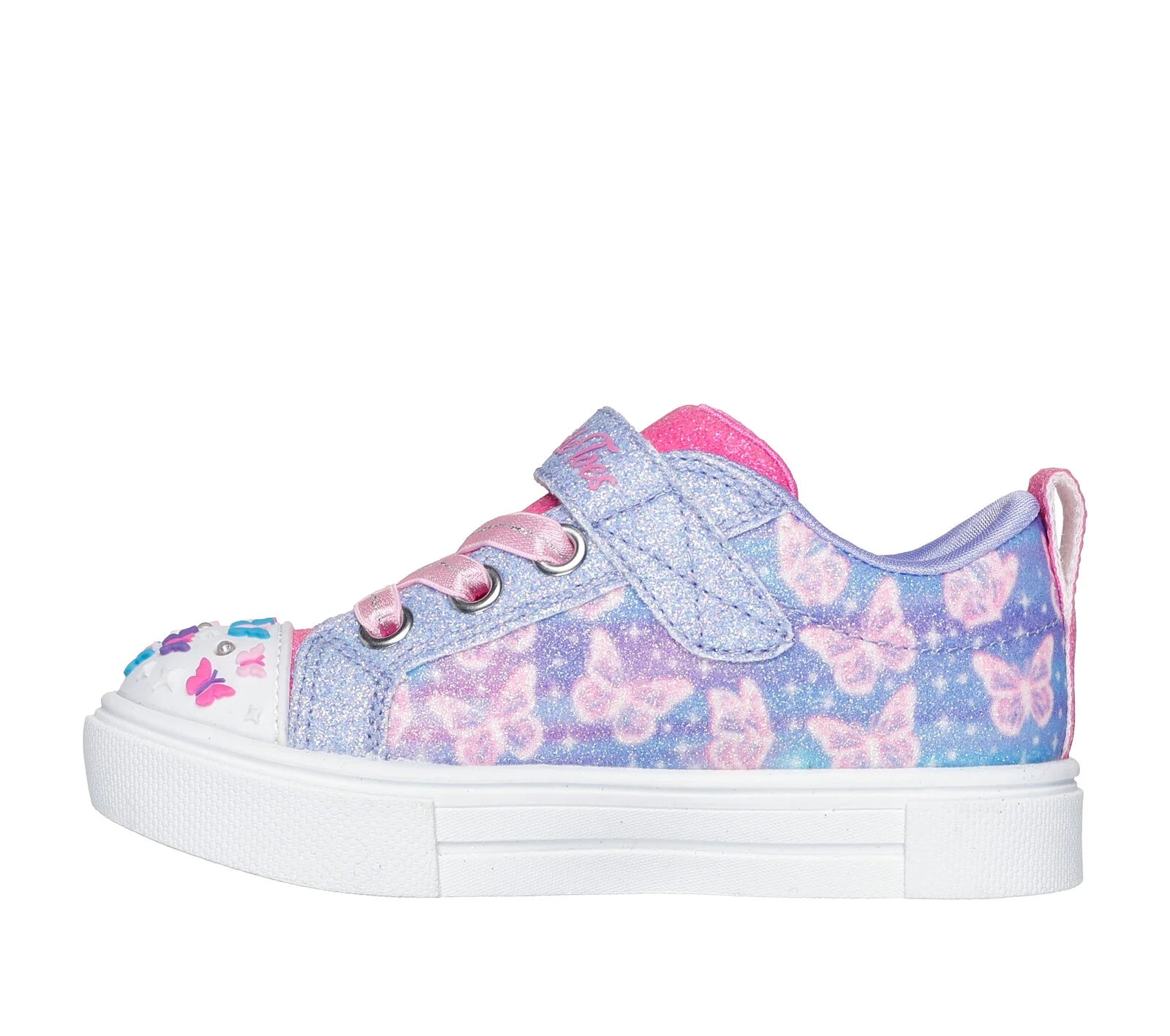 Toddlers' Twinkle Toes Sparkle Shoes - Ombre Flutter Sneakers for Girls | Cute Light-Up Walking Shoes for Toddler Girls | Perfect for Playtime, Parties & Everyday Wear