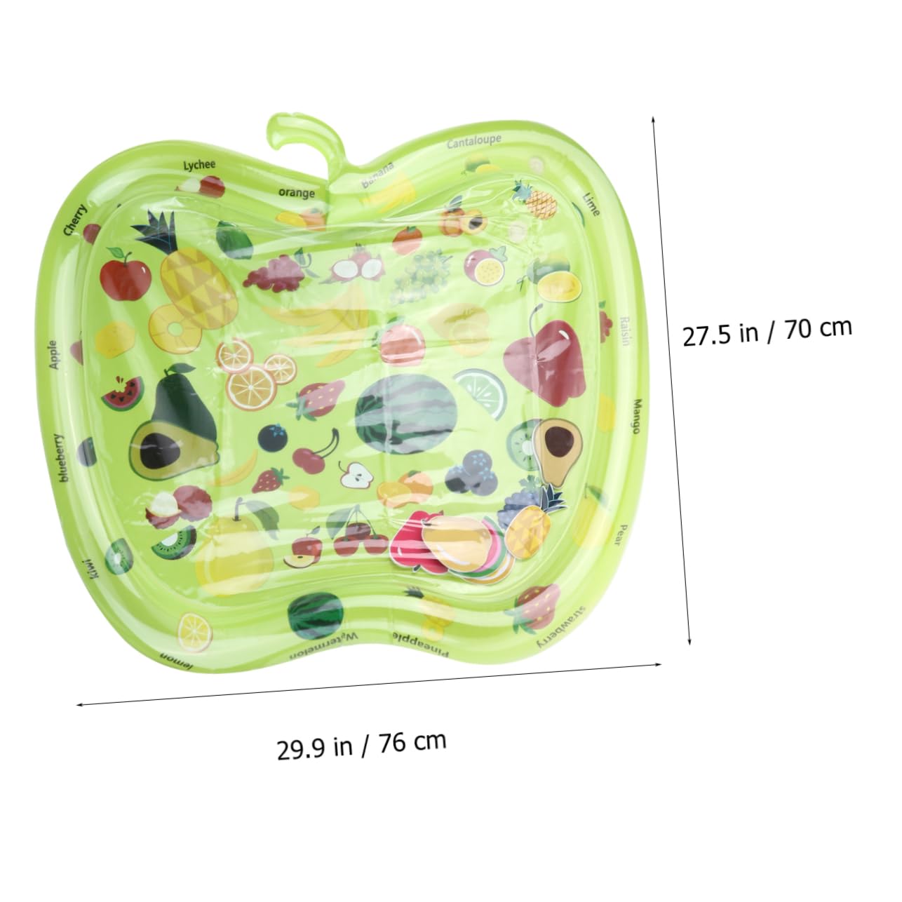 **HEMOTON Inflatable Water Play Mat - Floating Pool Cushion for Kids, Durable Fruit Design Outdoor Play Pad (Green) - Perfect for Swimming Pools, Lakes, and Beach Fun**
