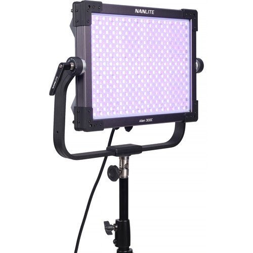 Nanlite Alien 300C RGBWW LED Panel with Softbox & Eggcrate - Professional Studio Lighting for Photography, Videography, and Live Streaming