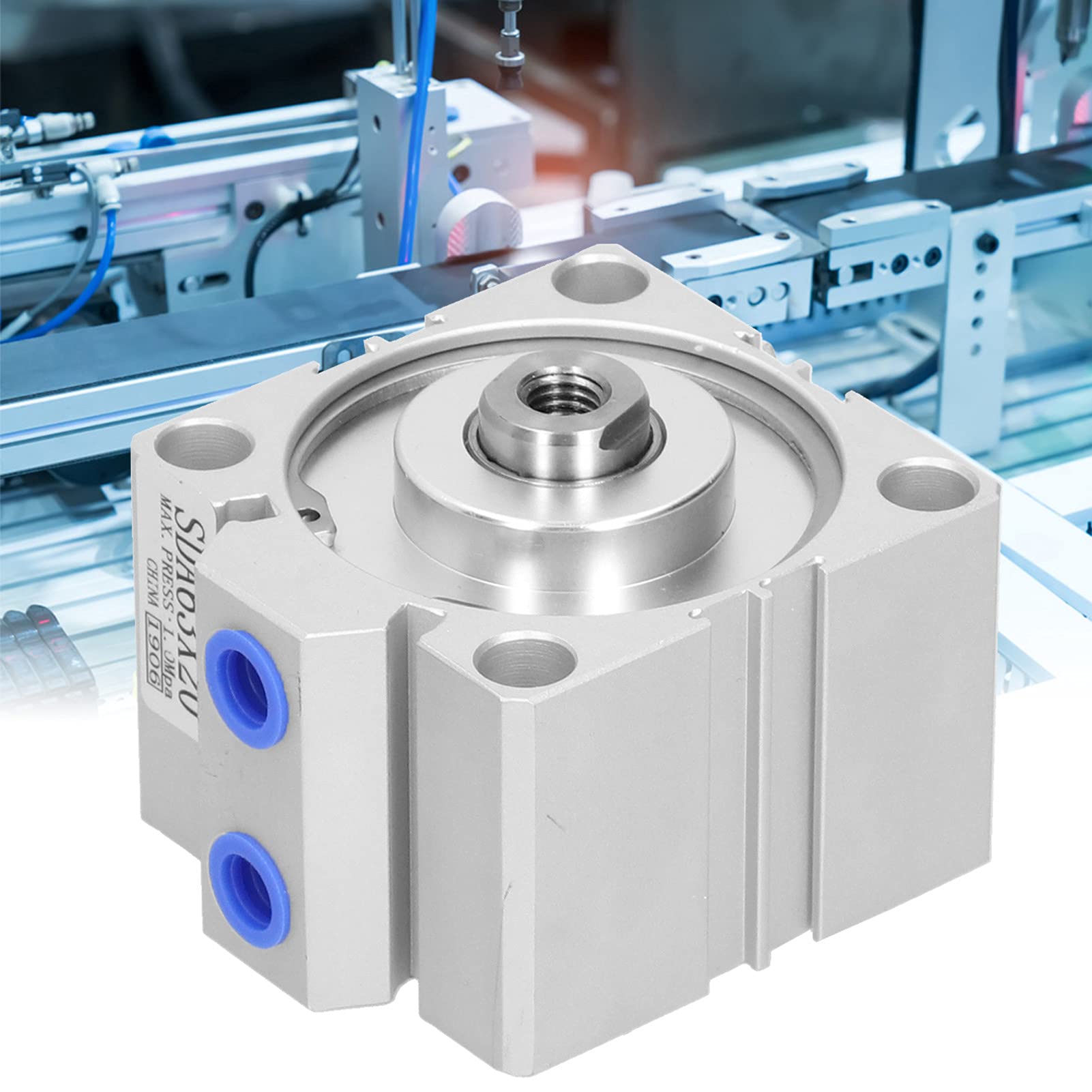High-Quality Pneumatic Air Cylinder - Durable Aluminum Air Cylinder for Manipulators & Automation Systems - Perfect for Industrial Robotics and Assembly Lines