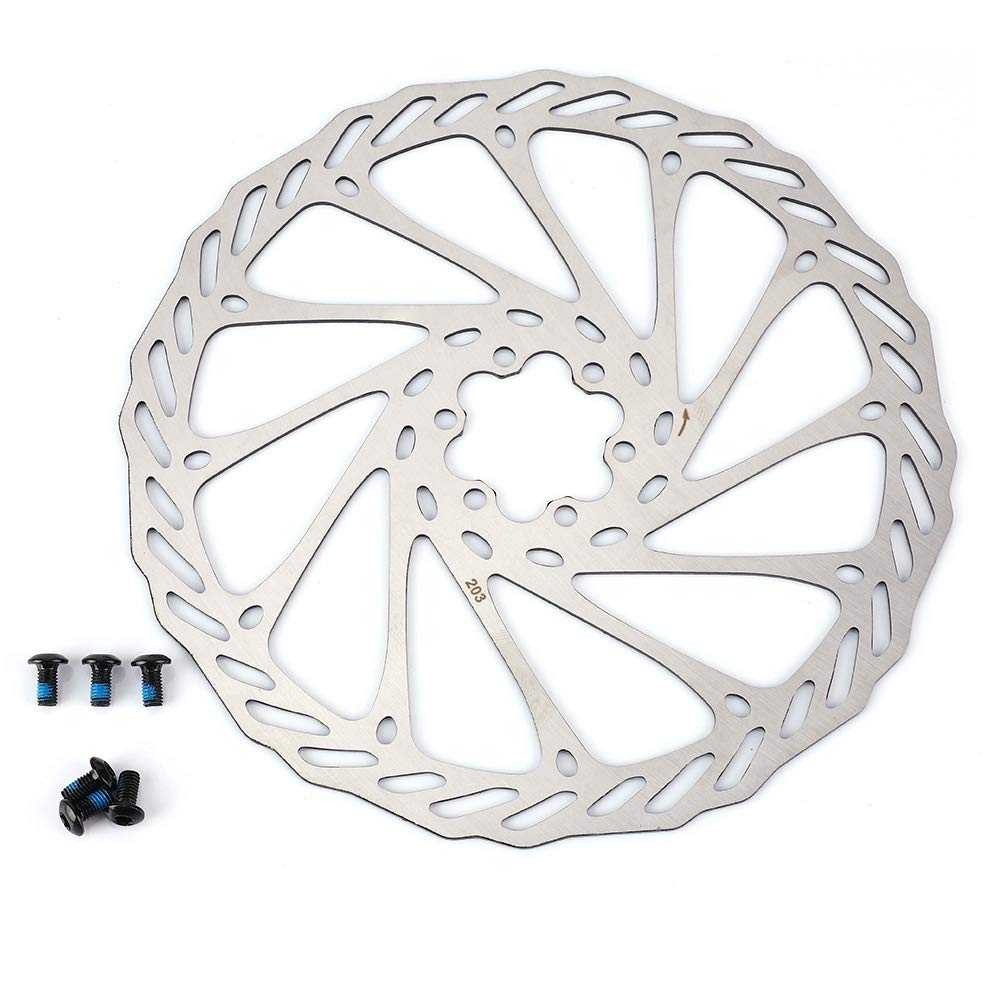Janzoom Lightweight & Durable Bike Brake Disc Set - Corrosion Resistant Mountain Bike Brake Pads for Smooth Stopping - Perfect for Garage Bike Shops, MTB Trail Riding & Urban Commuting