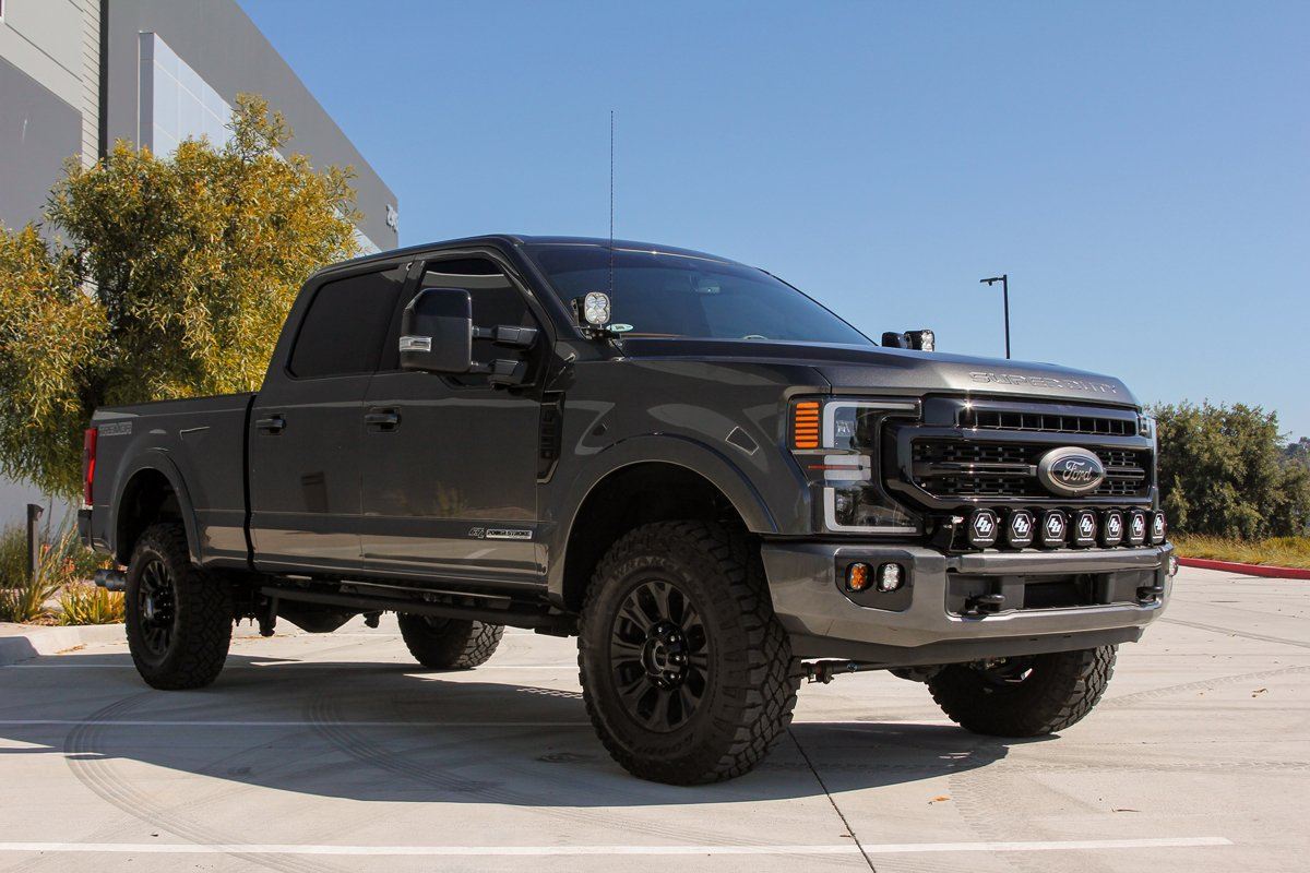 2022 Ford F250 F350 Baja Designs Squadron PRO SAE Dual Fog Light Kit - High-Performance Off-Road Lighting for Trucks