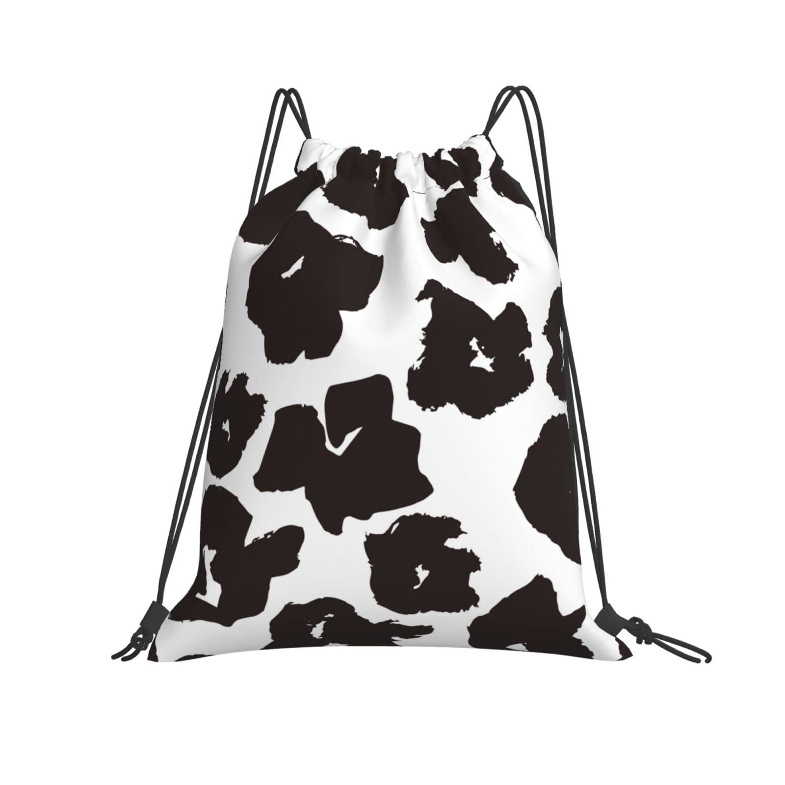 Leopard Print Drawstring Backpack - Lightweight Gym Bag for Men & Women - Sports Yoga Travel Swimming Hiking Backpack - Perfect for Workouts, Beach Trips & Outdoor Adventures