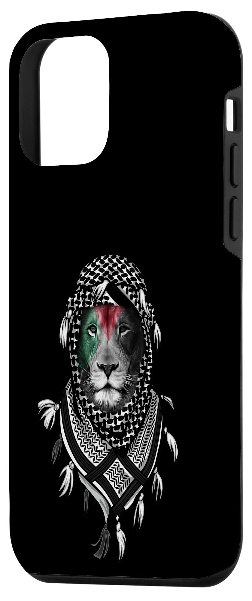 iPhone 12 Mini Protective Case - Premium Shockproof Cover with Palestinian Lion Design | Slim Fit for iPhone 12 Mini (5.4