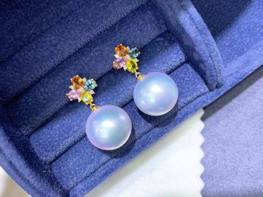 18K Solid Gold Edison Pearl Earrings for Women - Classic Elegant Jewelry Gift for Wedding, Anniversary & Special Occasions - KE00006