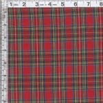 44 Inch Classic Yarn-Dyed Tartan Plaid Blanket - Royal Red Checkered Wool Throw for Sofa, Bed & Winter Warmth