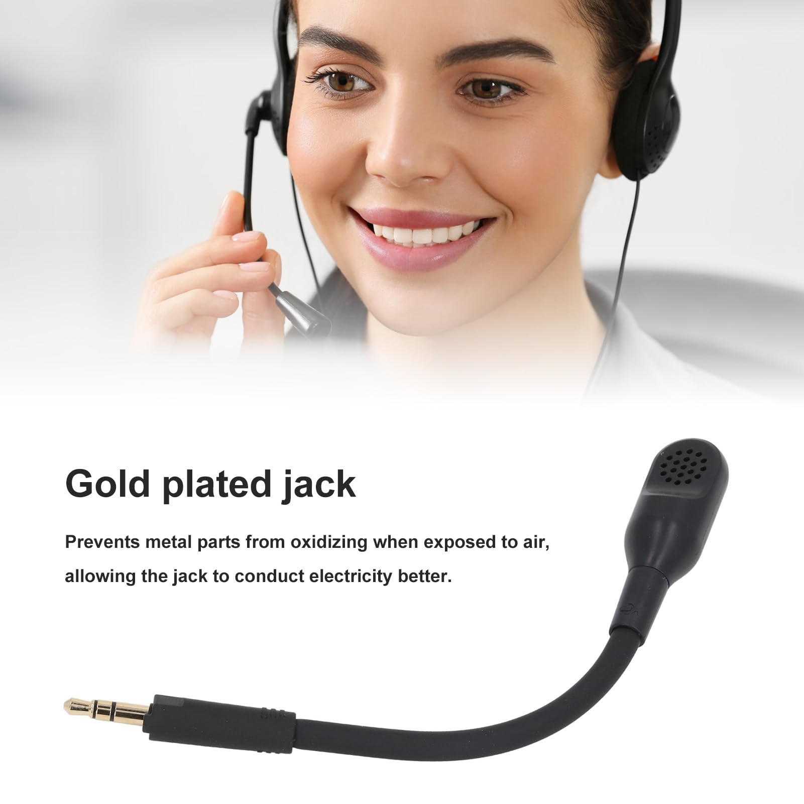 Replacement Gaming Microphone with Noise Cancellation - 3.5mm Detachable Mic with Foam Cover & Rotatable Jack for Barracuda X Headset | Perfect for Online Gaming, Streaming & Voice Chat