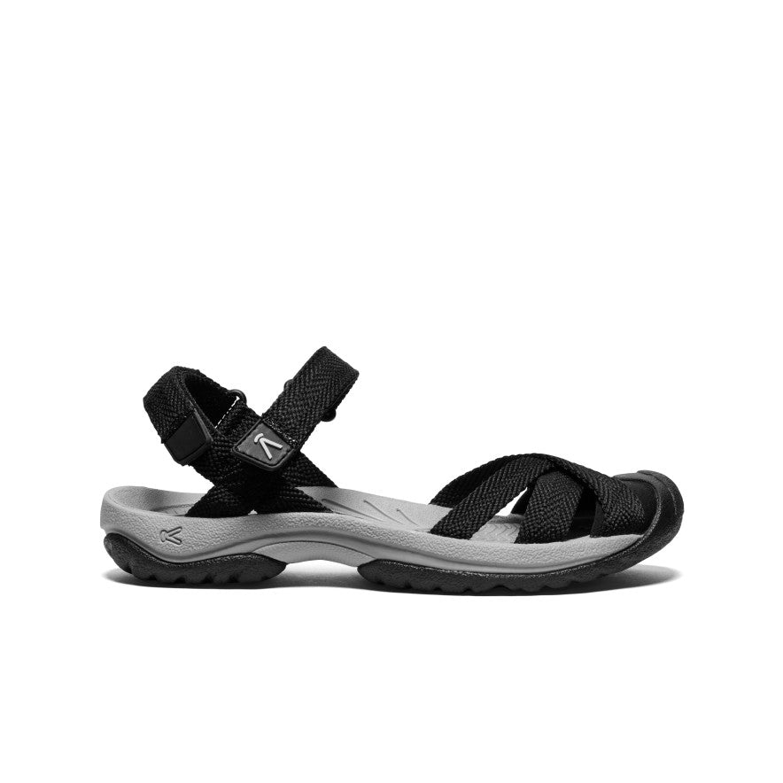Women's Comfortable Bali Strap Sandals - Black/Alloy | Summer Beach Walking, Vacation & Casual Outfit Sandals