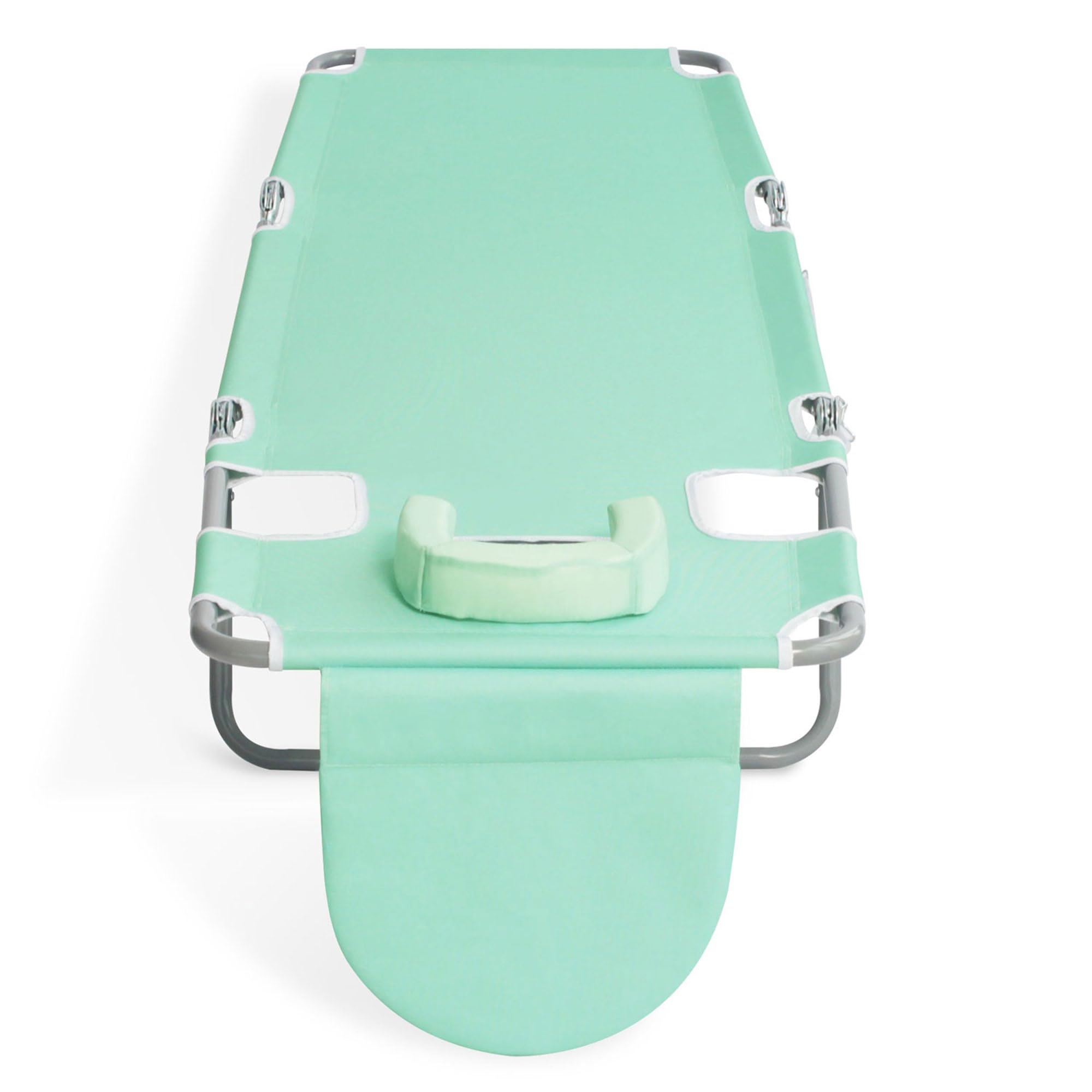 Premium 4-Position Reclining Ostrich Chaise Lounge - Portable Folding Outdoor Chair for Beach, Patio, Camping & Poolside Relaxation with Carrying Strap (Set of 4, Teal Blue) - Perfect for Sunbathing, Backyard Lounging & Vacation Getaways