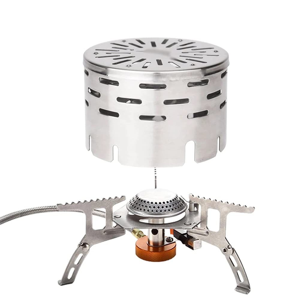 Portable Outdoor Camping Gas Stove with Far Infrared Heating Cover - Picnic, Hiking, BBQ & Cookout Essential Gear for Camping Trips, Backyard Gatherings and Emergency Preparedness