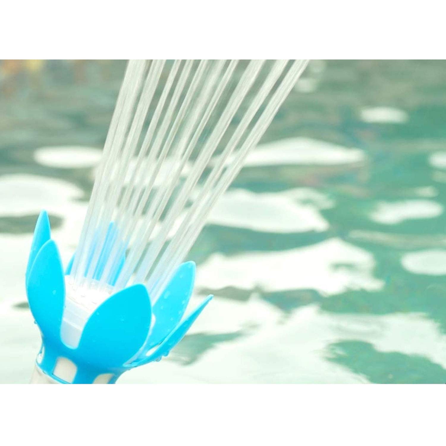 Water Powered Swimming Pool Sprinkler with Color Changing LED Lights - 3 Pack for 1.5 Inch Outlets | Fun Water Aerator for Kids, Backyard Parties & Summer Pool Activities